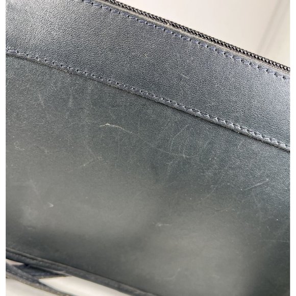 Michael Green Vintage Small Black Leather Shoulder Bag - Distressed - Picture 9 of 12